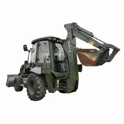 What is the average age of a used excavator loader on the market?