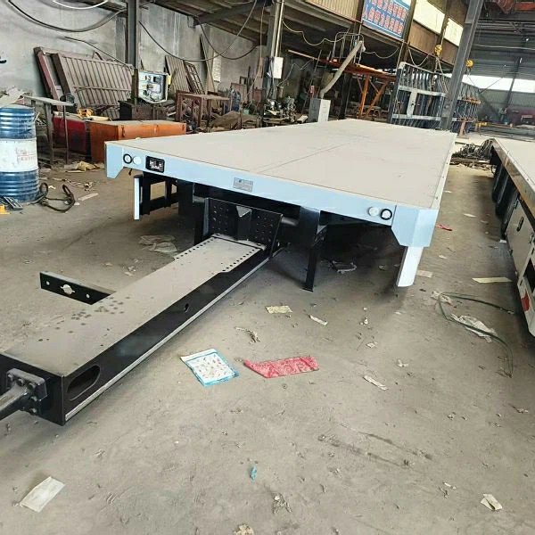 Center-axle Timber Flatbed Trailer