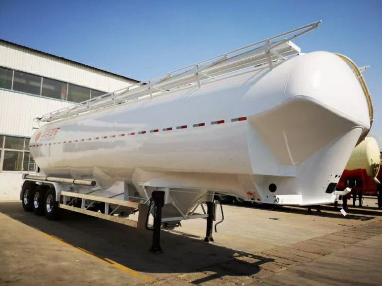 PVC Bulk Flour and Soybean Meal Tank Trailer